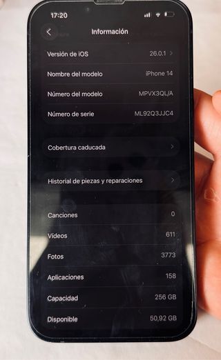 iPhone 14 256GB Negro