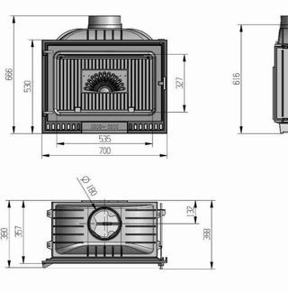 Hogar de leña70 AST233001