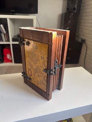 Libro-Caja decorativa mapa del mundo