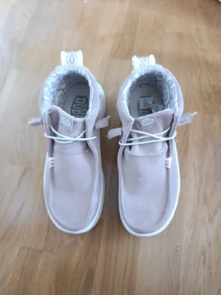 Botines Hey Dude Rosa Piel