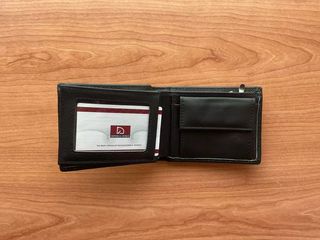 Cartera de piel negro para hombre