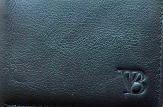 Cartera de piel negro para hombre