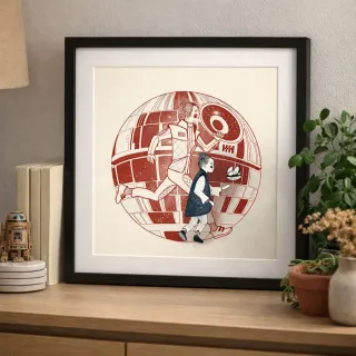 Lámina Leia Star Wars 20×20 – print edición limita