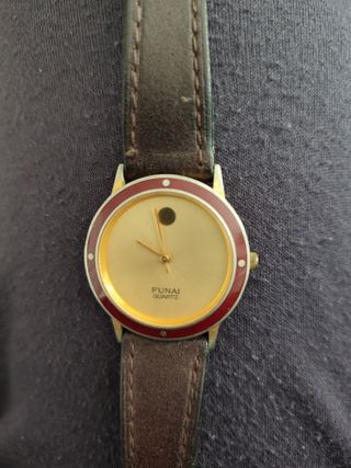 Reloj Funai Quartz Mujer Dorado y Marrón