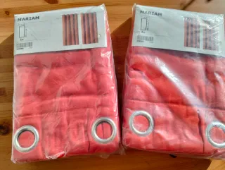 Tende IKEA Mariam rosse 2x 145x300 cm