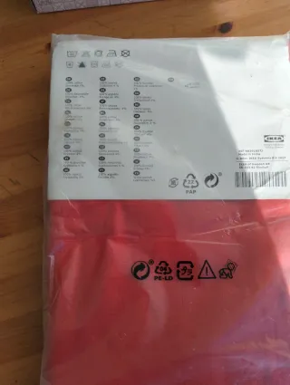 Tende IKEA Mariam rosse 2x 145x300 cm