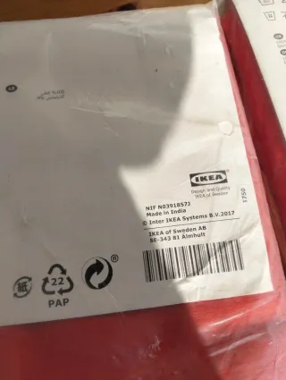 Tende IKEA Mariam rosse 2x 145x300 cm