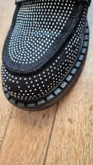 Mocassini Primadonna neri con strass