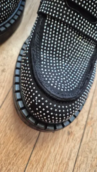 Mocassini Primadonna neri con strass