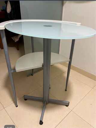 Tavolo da cucina rotondo con 2 sedie