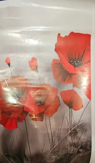 Vinilos decorativos rosas y hojas doradas