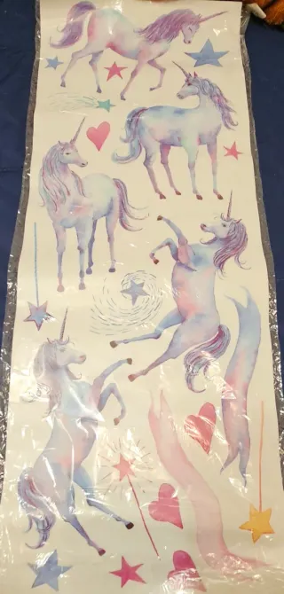 Vinilos decorativos rosas y hojas doradas