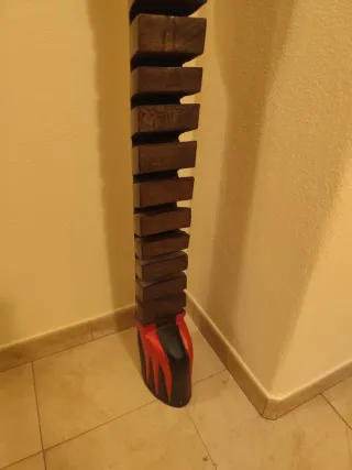 Porta CD/lettere in legno dipinto a mano