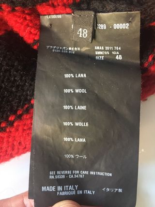 Jersey Prada Rayas Rojas y Negras