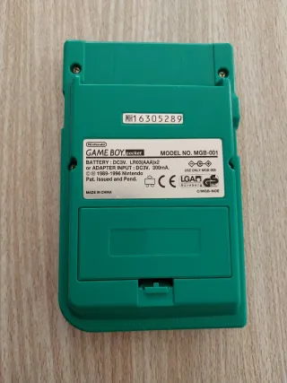 CONSOLA NINTENDO GAME BOY POCKET VERDE