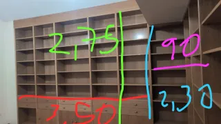Estantería madera a medida YA DESMONTADA