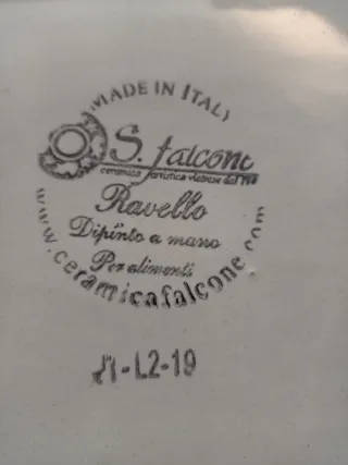 2 piatti portata ceramica anni 60