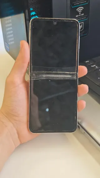 Pantalla Samsung Z Flip 5 Plata CON MANCHA