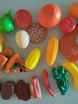 Kit Juguetes Comida: Frutas, Verduras, Carne