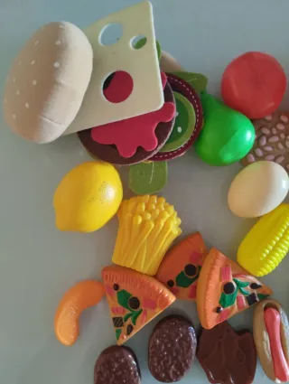 Kit Juguetes Comida: Frutas, Verduras, Carne