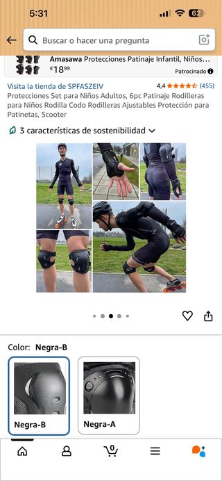 Set Protecciones Patinaje Infantil/Adulto 6pc