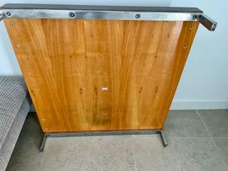 Mesa auxiliar madera y metal
