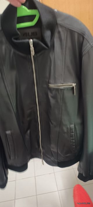 Giubbotto Cesare Paciotti Vera Pelle Nero Uomo