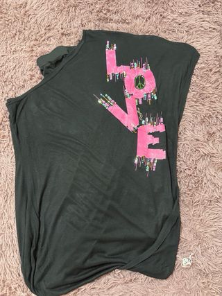 Mini abito monospalla LOVE