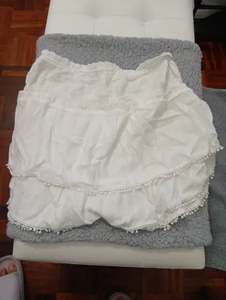 Falda blanca Pull&Bear Talla M