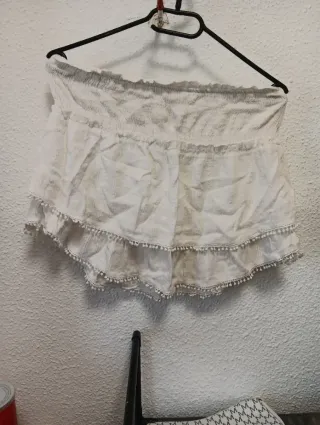 Falda blanca Pull&Bear Talla M