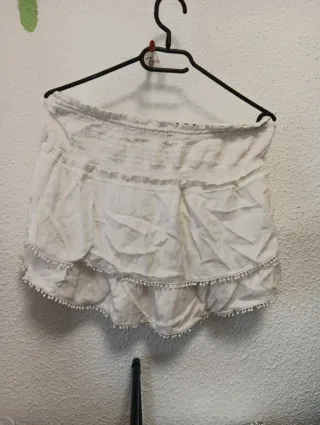 Falda blanca Pull&Bear Talla M