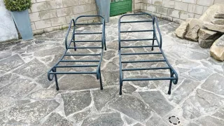 Tumbonas+mesa/estilo Maison Jansen-Francia-Años 60