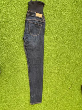Vaqueros premamá H&M skinny t36 high rib