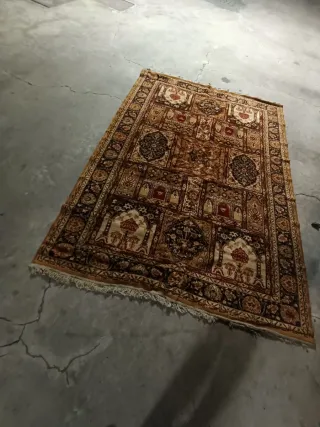 Tappeto persiano lana rosso e marrone