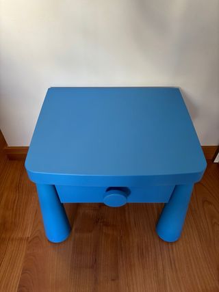 Mesita de noche infantil Ikea azul