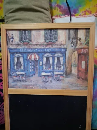 Pizarra decorativa estilo francés