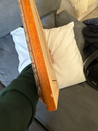 Quadro decorativo in legno e metallo