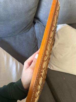 Quadro decorativo in legno e metallo