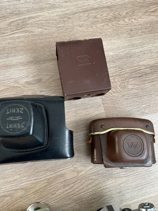 Conjunto di fotocamere antiche Kodak, Zenit, W