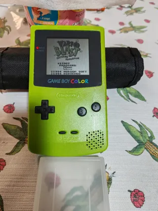 Game Boy Color Verde Lime + Wario Blast