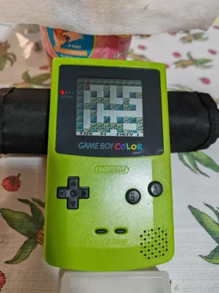 Game Boy Color Verde Lime + Wario Blast