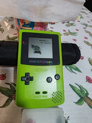 Game Boy Color Verde Lime + Wario Blast