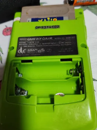 Game Boy Color Verde Lime + Wario Blast