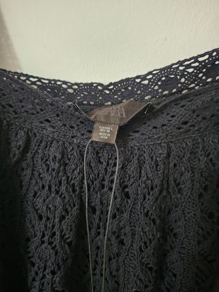 Camiseta crochet Zara T. L - con etiqueta