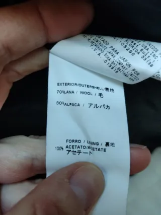 Abrigo Adolfo Domínguez NEGRO