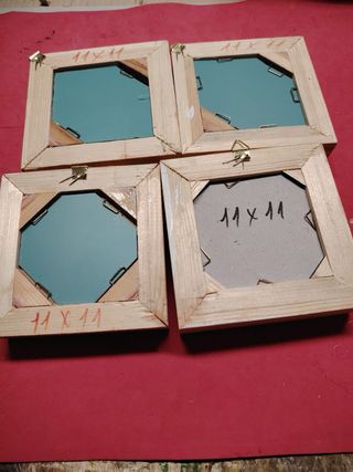 Set 4 Specchi Dorati Cornice Barocca