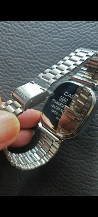 Orologio Casio Quadrato Blu Argento