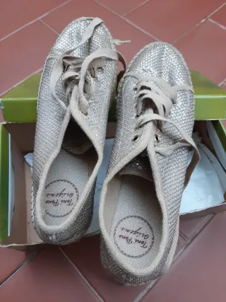 Espardeñas Plata Gruesas pons T-39/40