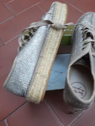 Espardeñas Plata Gruesas pons T-39/40