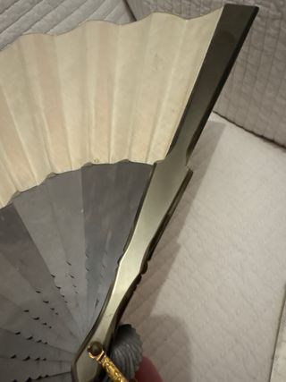 Abanico antiguo pintado a mano